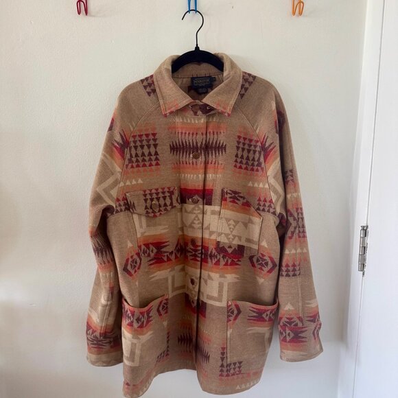 PENDLETON Ladies Wool Shirt Jacket - Size LG - Like New - Worn Once! - Picture 3 of 7